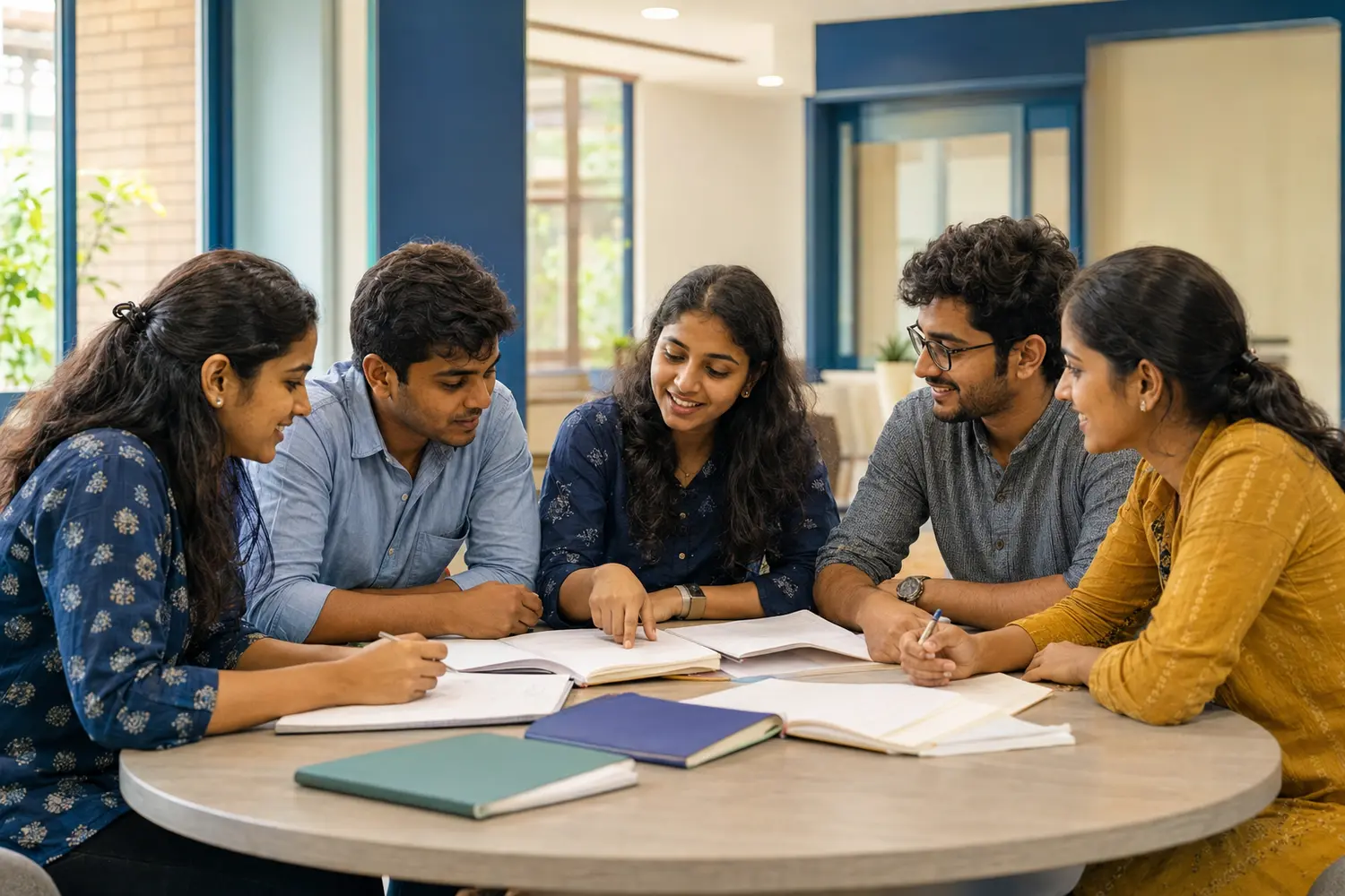 Indian teacher-education students in a career guidance workshop
